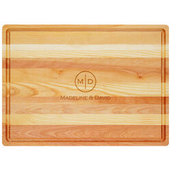 Circle Initials Master Wood Cutting Board